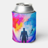 Stehend in Farben Dosenkühler (Kanne Rückseite)