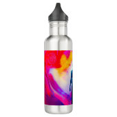 Stehend in Farben Edelstahlflasche (Links)