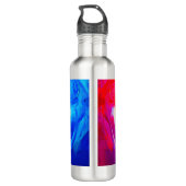 Stehend in Farben Edelstahlflasche (Rückseite)