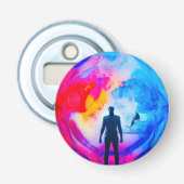 Stehend in Farben Flaschenöffner (Vorderseite)