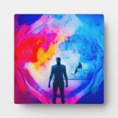 Stehend in Farben Fotoplatte (Vorderseite)