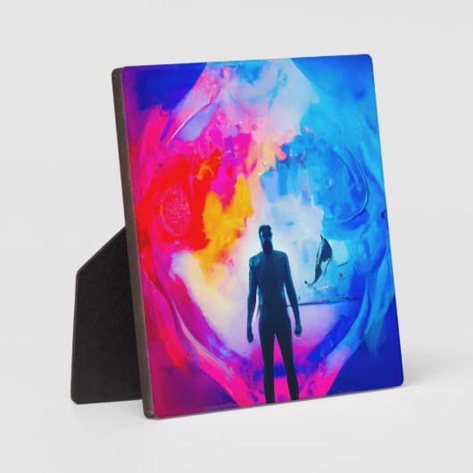 Stehend in Farben Fotoplatte (Vorderseite)