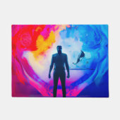 Stehend in Farben Fußmatte (Vorderseite)