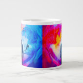 Stehend in Farben Jumbo-Tasse (Vorderseite)