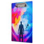 Stehend in Farben Klemmbrett (Links)