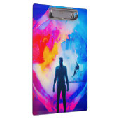 Stehend in Farben Klemmbrett (Rechts)