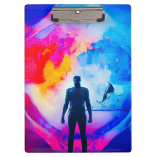 Stehend in Farben Klemmbrett