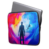 Stehend in Farben Laptopschutzhülle (Vorderseite Links)