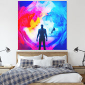 Stehend in Farben Leinwanddruck (Insitu (Schlafzimmer))