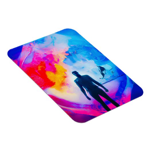 Stehend in Farben Magnet (Rechte Seite)