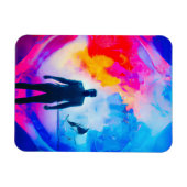 Stehend in Farben Magnet (Horizontal)