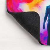 Stehend in Farben Mousepad (Ecke)