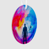 Stehend in Farben Ornament (Vorderseite)