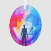 Stehend in Farben Ornament (Vorderseite)