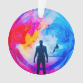 Stehend in Farben Ornament (Vorderseite)