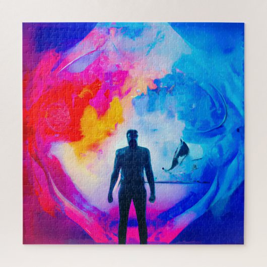 Stehend in Farben Puzzle (Vertikal)