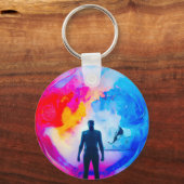 Stehend in Farben Schlüsselanhänger (Vorderseite)