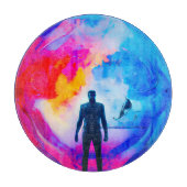 Stehend in Farben Schneidebrett (Vorderseite)