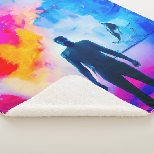 Stehend in Farben Sherpadecke (3/4)