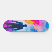 Stehend in Farben Skateboard (Horizontal)