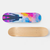Stehend in Farben Skateboard (Horizontal)