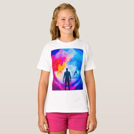 Stehend in Farben T-Shirt (Vorne ganz)