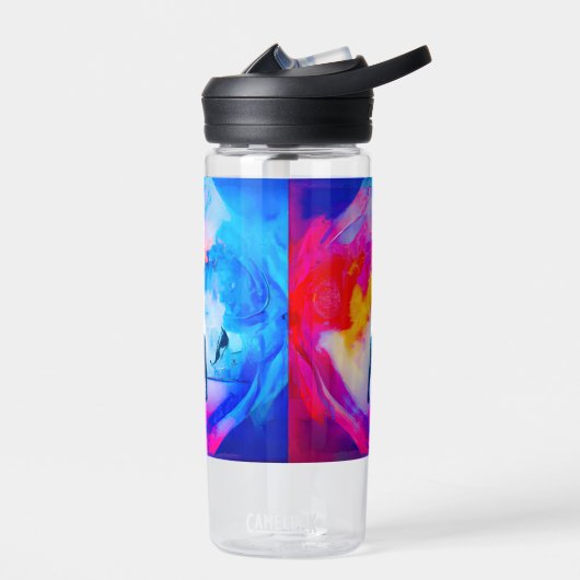 Stehend in Farben Trinkflasche (Links)