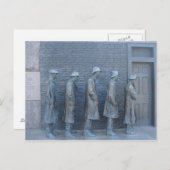 Stehend in Linie Postkarte (Vorne/Hinten)