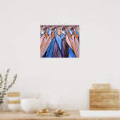 Stehend & Listening_Poster Poster (Küche)