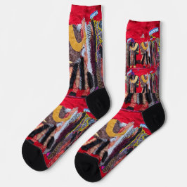 Stehend mein Boden. Socken