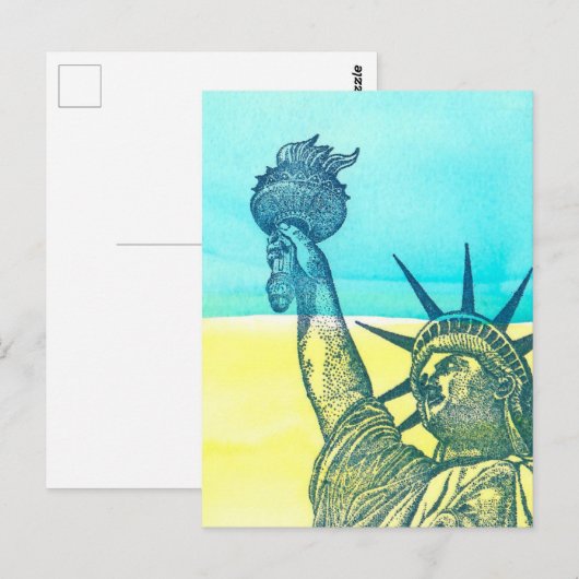 Stehend mit der Ukraine Postkarte (Vorne/Hinten)