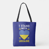STEHEND MIT DER UKRAINE Totbeutel Tasche (Rückseite)