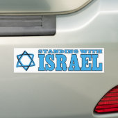 Stehend mit Israel Autoaufkleber (Auf Auto)