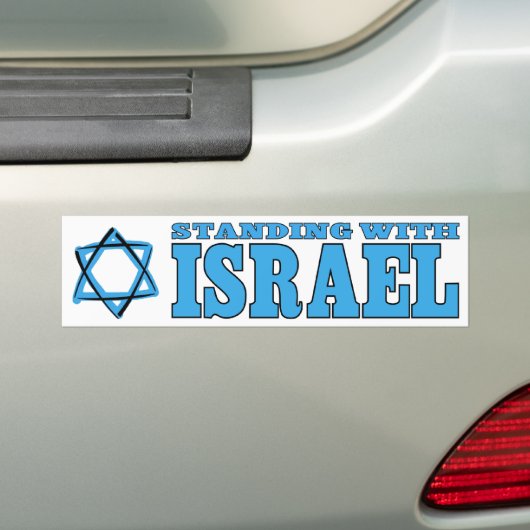 Stehend mit Israel Autoaufkleber (Auf Auto)