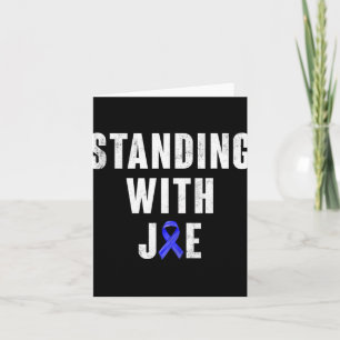 Stehend mit Joe Support Ribbon Campaign Statemen Karte