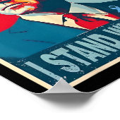 Stehend mit Joe Support Ribbon Campaign Statemen Poster (Ecke)
