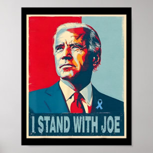 Stehend mit Joe Support Ribbon Campaign Statemen Poster