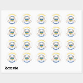 STEHEND MIT UKRAINE Stickers (Blatt)