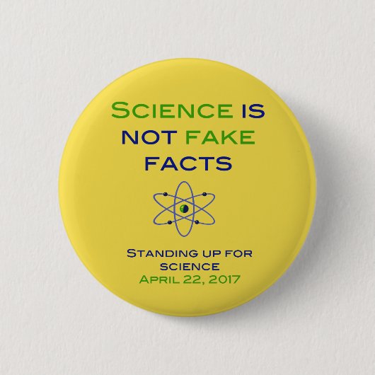 Stehend oben für Wissenschaft Button (Vorderseite)