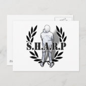 stehend postkarte (Vorne/Hinten)