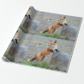 Stehend Red Fox Geschenkpapier (Ungerollt)
