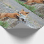 Stehend Red Fox Geschenkpapier (Ecke)