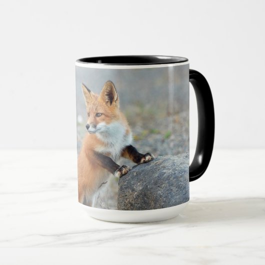 Stehend Red Fox Tasse (VorderseiteRechts)