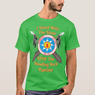 Stehend Rock Sioux Crossed Arrows Native American T-Shirt
