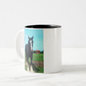 Stehend Shire Zweifarbige Tasse (Vorderseite Links)