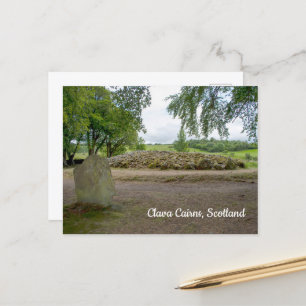 Stehend Stone in Clava Cairns, Schottland Postkarte