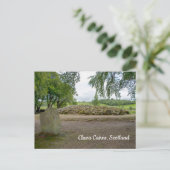 Stehend Stone in Clava Cairns, Schottland Postkarte (Stehend Vorderseite)