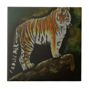 Stehend Tiger Safari Fliese
