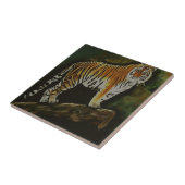 Stehend Tiger Safari Fliese (Seite)