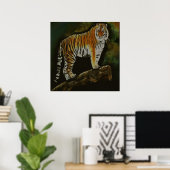 Stehend Tiger Safari Poster (Heimbüro)